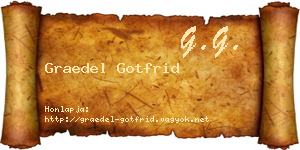 Graedel Gotfrid névjegykártya